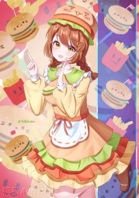 【绘画过程】芝士汉堡