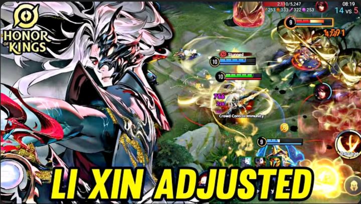 HOK: LI XIN Adjusted New Patch - HONOR OF KINGS截图