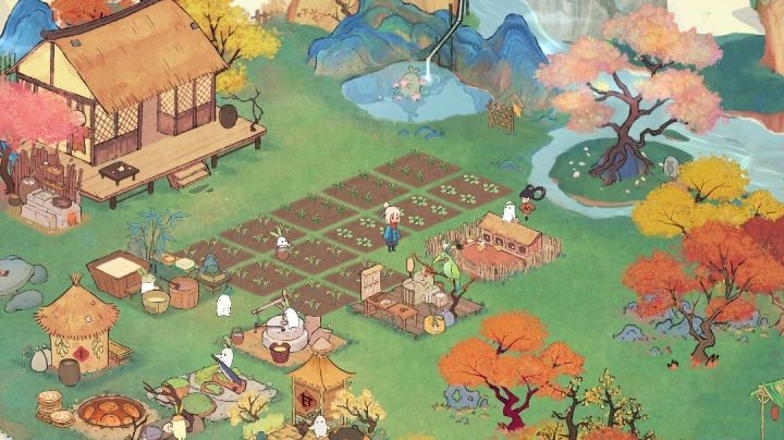 这款古风田园经营手游,太上头了!画风好治愈啊~截图