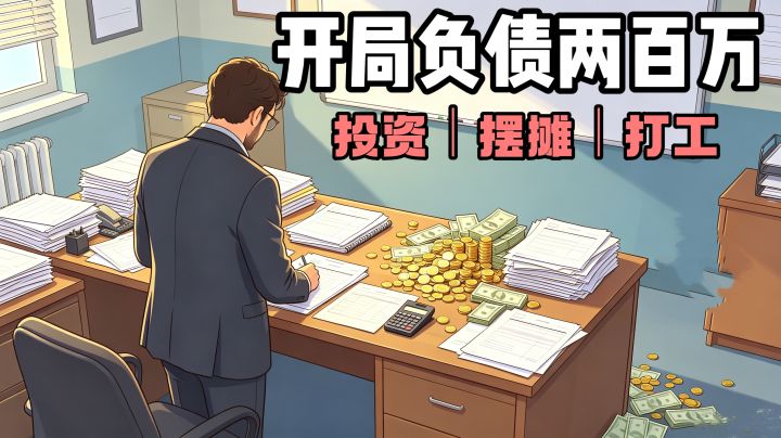 开局负债百万❗️摆摊还是打工❗️自由选择❗️单机免费❗️截图