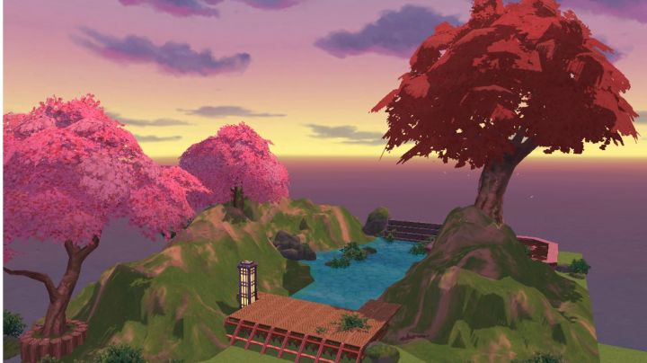 风之岛泳池造景截图