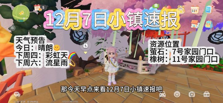 12月7日心动小镇速报截图