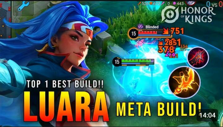 META BUILD! LUARA 100% atk speed gameplay in HONOR OF KINGS截图