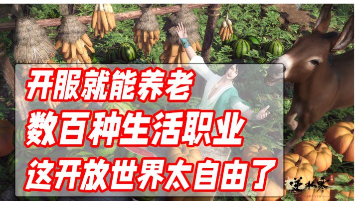 开服就是养老期,这款武侠开放世界mmo把减负玩明白了!截图