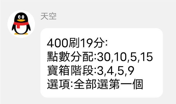 400加点测试50/60截图