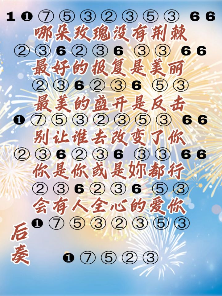 《玫瑰少年》心动简谱截图