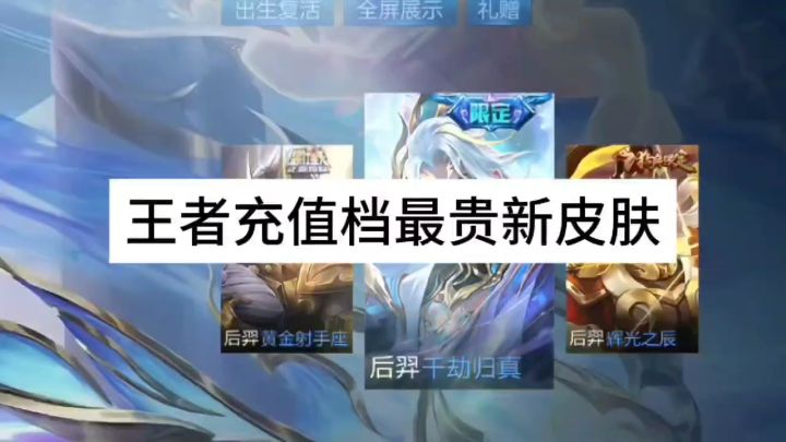 史上最贵的后羿新皮肤来了,价值两千米截图