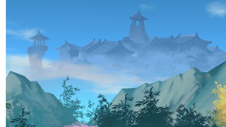 咦暑天有个海市蜃楼！截图