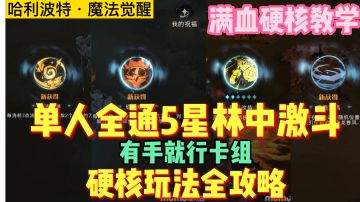愈合修复又如何？硬核【单人】满血全通5星林中激斗，有手就行卡组全攻略「哈利波特魔法觉醒」