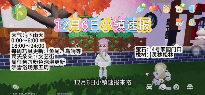 12月6日心动小镇速报截图