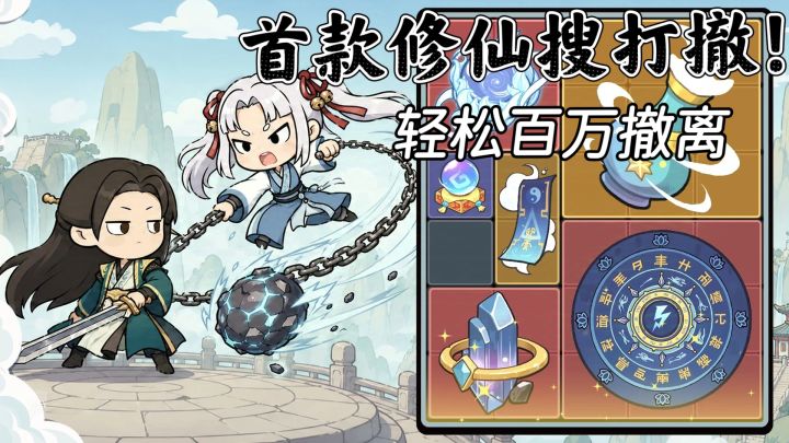修仙老祖也能百万撤离❓首款修仙搜打撤免费玩❗截图