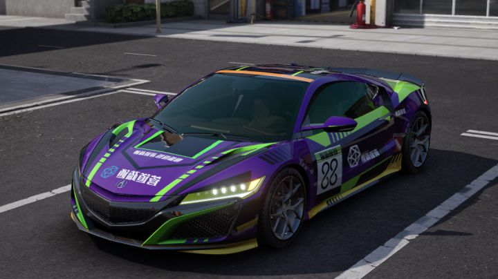 讴歌 NSX '20澳门GP赛事限定涂装初号机配色截图