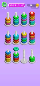 螺母和螺栓颜色分类第121关的通关攻略