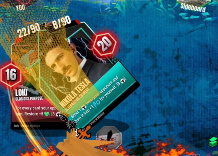 Wild Cards:洛基!险胜成套的特斯拉6点生命!截图