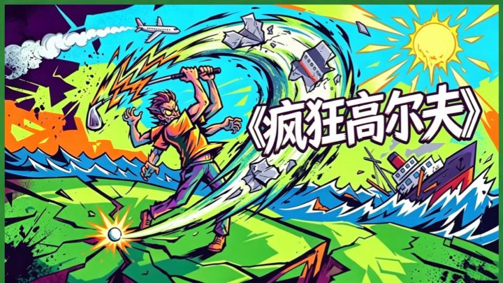 别纠结瞄准了,大力出奇迹!《疯狂高尔夫》~截图