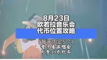 8月23日欧若拉音乐会代币位置攻略