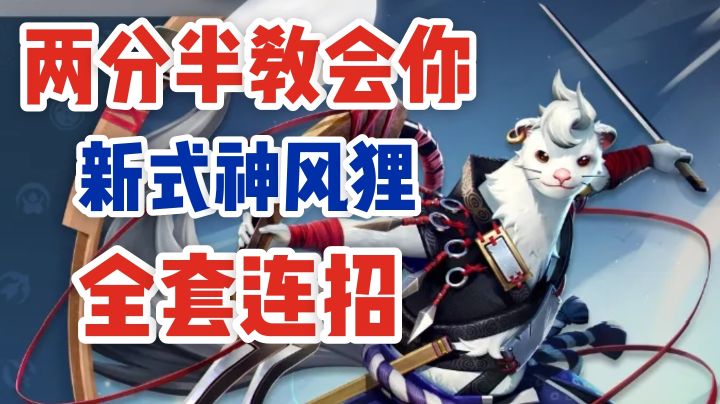 新式神风狸不会玩？两分半教会你全套连招及思路！截图