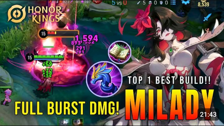 INSANE BURST DMG! MILADY 100% Broken Mid Lane Monster截图