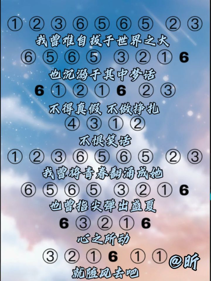 《起风了》心动简谱截图