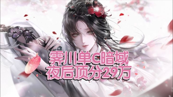 霁川主C暗域二图夜后29万时停极限分8.33S截图