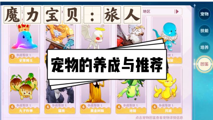 魔力宝贝旅人:宠物养成及强度推荐!你知道吗?#暑假人集结#截图