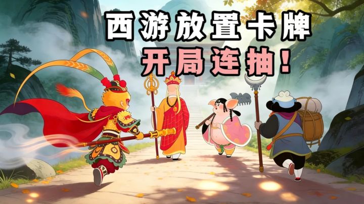 来了❗️轻松不内卷的西游放置卡牌来了❗️开局即有机会获得千抽❗️截图