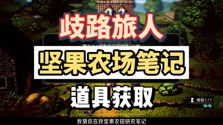 歧路旅人手游,坚果农场研究笔记,无名小镇道具获取全攻略。截图