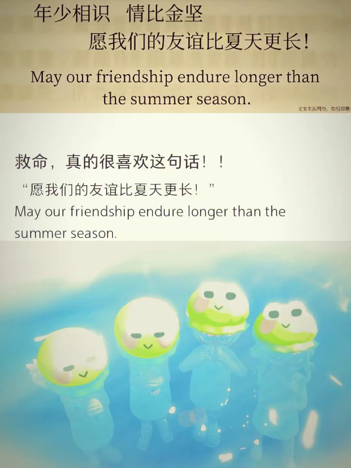 愿我们的友谊比夏天更长截图