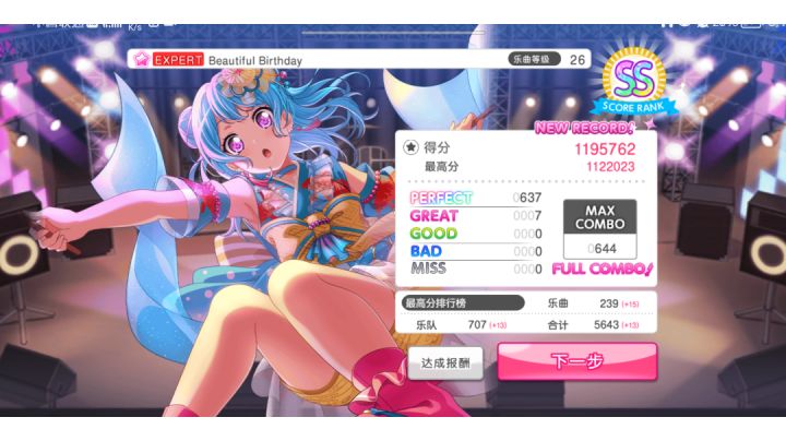 Beautiful birthday Full Combo!截图