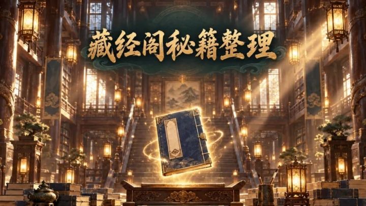 双层藏经阁满地狼藉!沉浸式整理海量武学秘籍截图