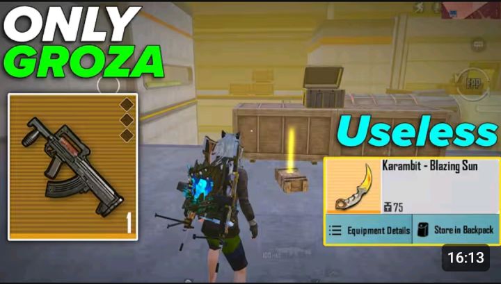Don't find Karambit knife why😱 GROZA Challenge METRO ROYALE截图