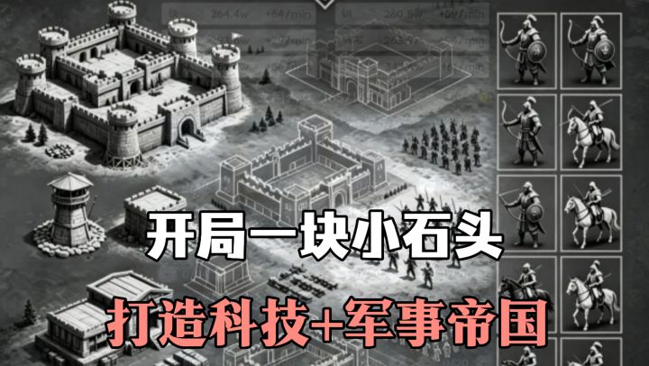 15MB,9.3高评分❓❗靠一块小石头,打造出商业+军事+科技完美帝国截图