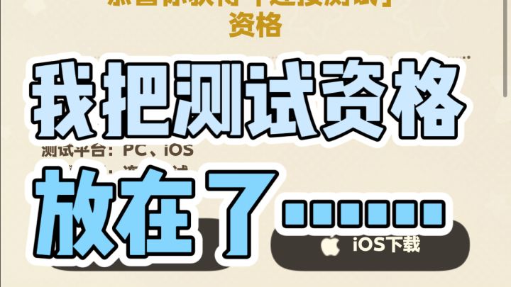 我把星布谷地三测资格放这里了截图