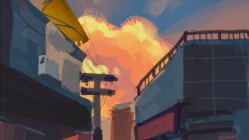 【色彩练习】一般路过六分街居民画了一张速写