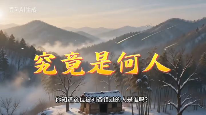 刘备错过了一个能一统天下的人物截图