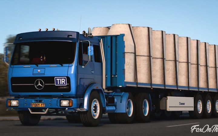 【YouTube】欧卡2mod_梅赛德斯奔驰 1632NG|ETS2 1.43 Mercedes 1632 NG | Euro Truck Simulator截图