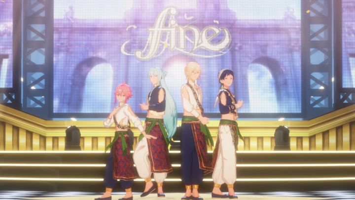 《偶像梦幻祭2》fine「度假胜地演唱会服装」MV服装展示截图
