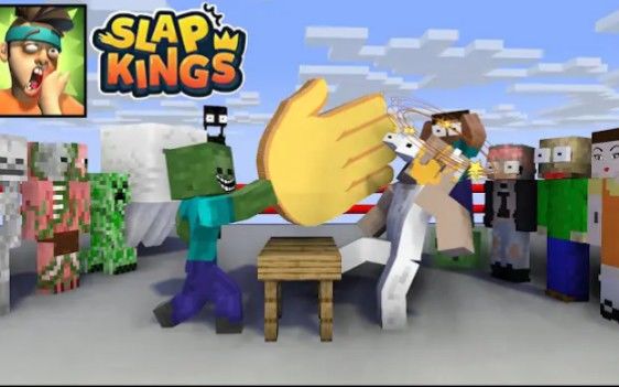 MC怪物学院动画丨Slap Kings Challenge丨(Granny vs mobs)丨我的世界动画截图