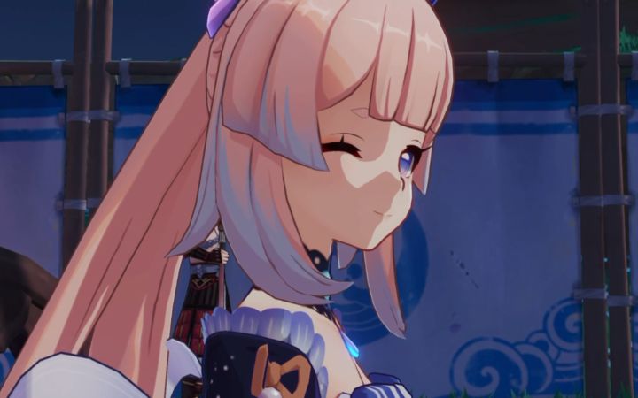 【原神】心海冲我wink了!她心里有我!截图