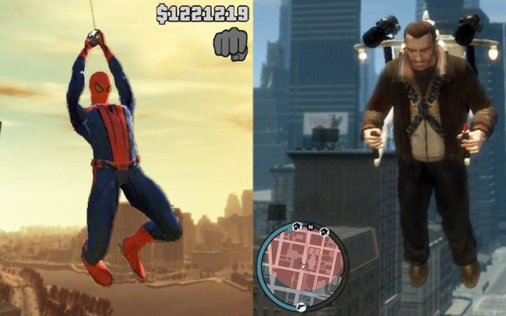 【GTA4】最佳模组 蜘蛛侠，看门狗，飞行器，海啸截图