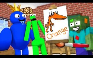 MC怪物学院动画丨彩虹朋友画画大赛丨我的世界动画