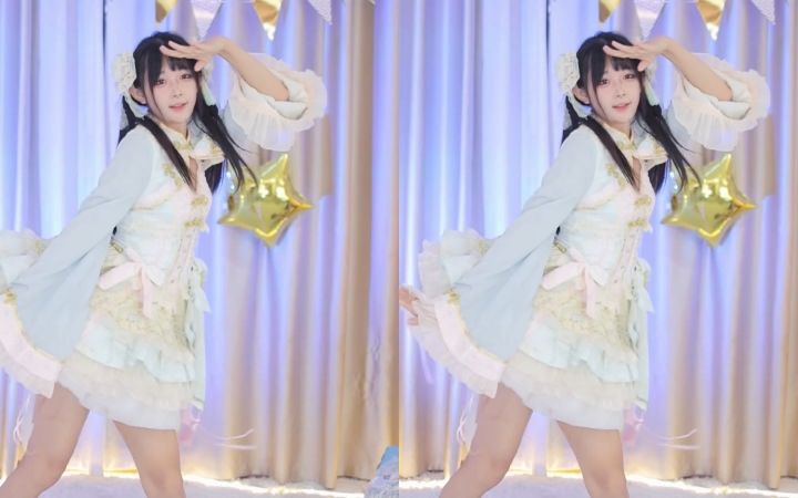 【鱼子酱】《极乐净土》中华风洛丽塔打歌服套装 直播跳舞录屏截图