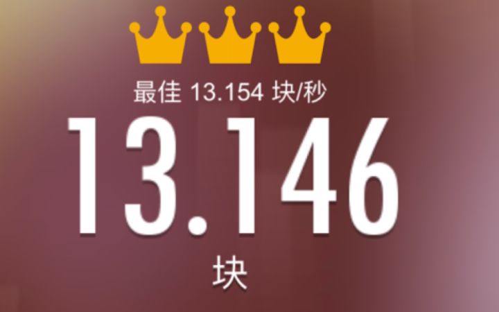 手感不错，上13了截图