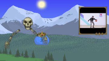 【泰拉瑞亚】这个骷髅王竟然趁没人，大白天出来跳鸡你太美