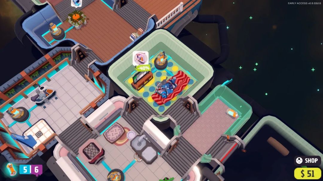 Steam情侣游戏|画风可爱?双人“胡闹太空” 6