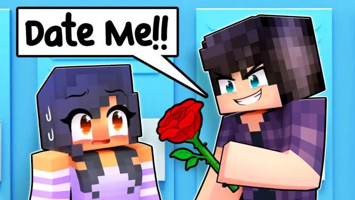 【Aphmau】我的世界学校恶霸要跟我约会!截图