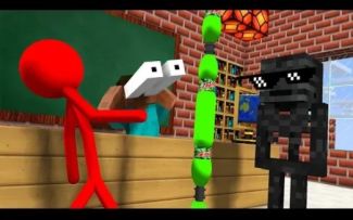 MC怪物学院动画丨AVM shorts- 火柴人Stickman Challenge& Epic Bottle Flip Challenge丨我的世界动画