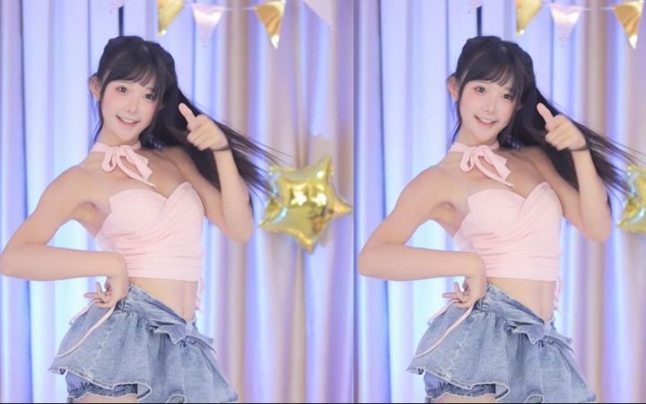 【鱼子酱】《叮叮当当舞》常服套装 直播跳舞录屏截图