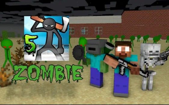 怪物学院第1789集丨Zombie Anger stick war Challenge丨我的世界动画截图