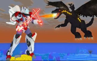 MC怪物学院动画丨Pacific Rim 2 Battle Robots and Monsters丨我的世界动画